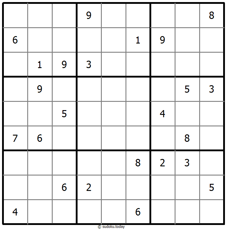 基本的な数独 2025年10月29日