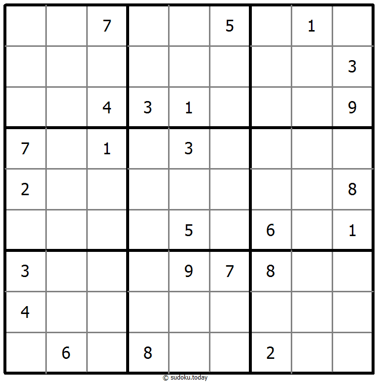 基本的な数独 2025年10月29日