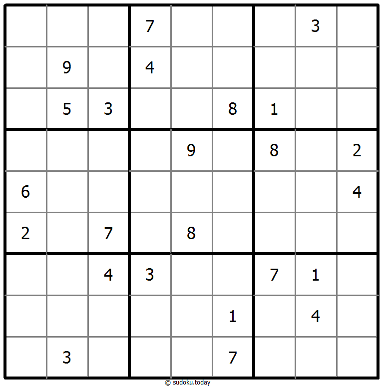 基本的な数独 2025年10月29日