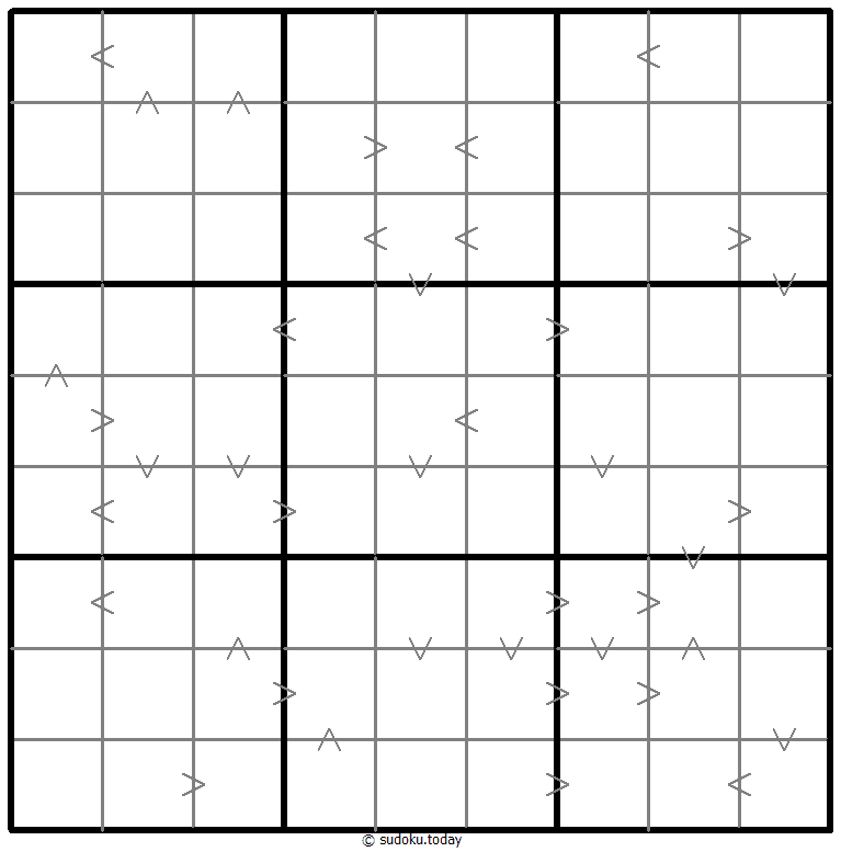 Greater Than Kropki Sudoku 2025年11月19日