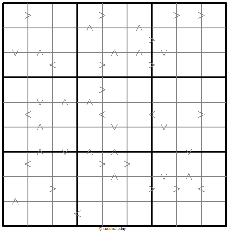 大なりチェス数独