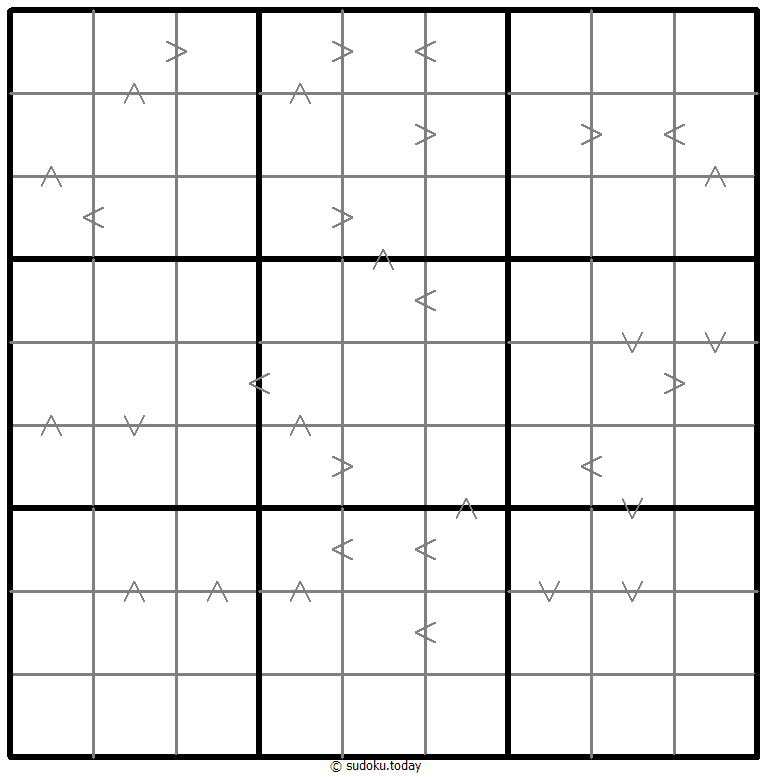 Greater Than Kropki Sudoku 2025年12月31日