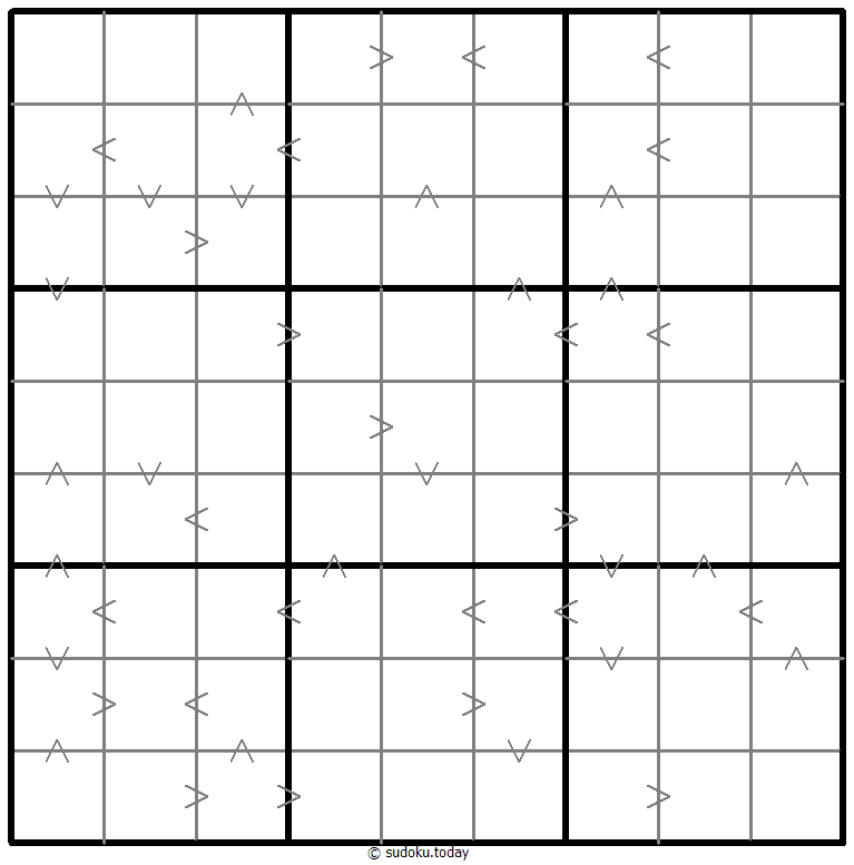 大なりチェス数独