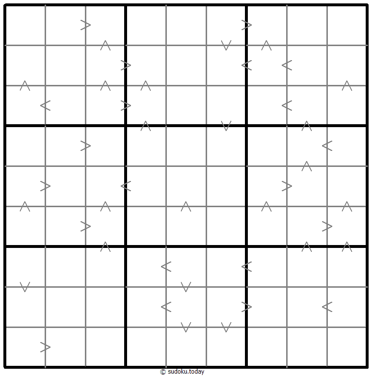 Greater Than Kropki Sudoku 2025年12月02日