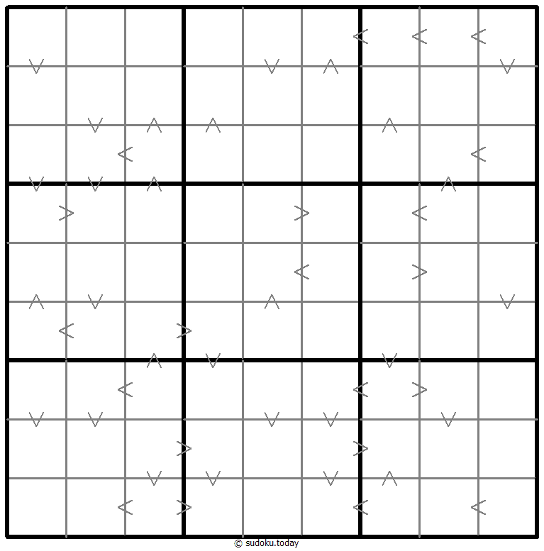Greater Than Kropki Sudoku 2025年12月28日