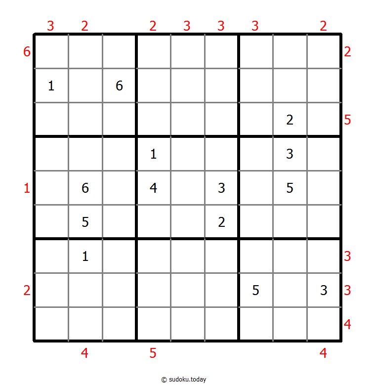 摩天楼数独 #46266