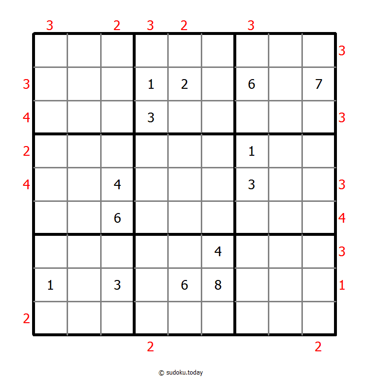 摩天楼数独 #46869