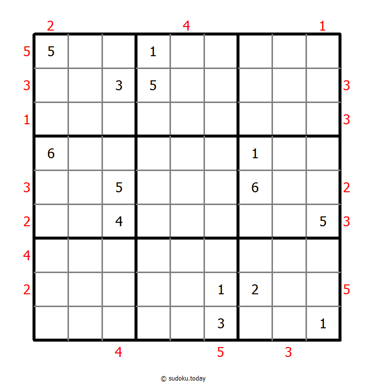 摩天楼数独 #47026