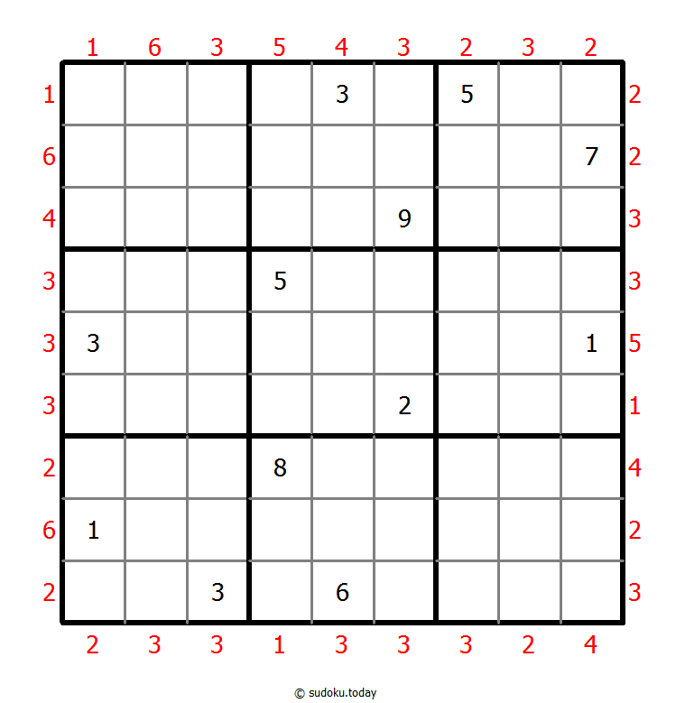 摩天楼数独 #46300