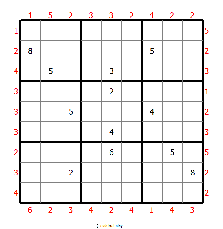 摩天楼数独 #46315