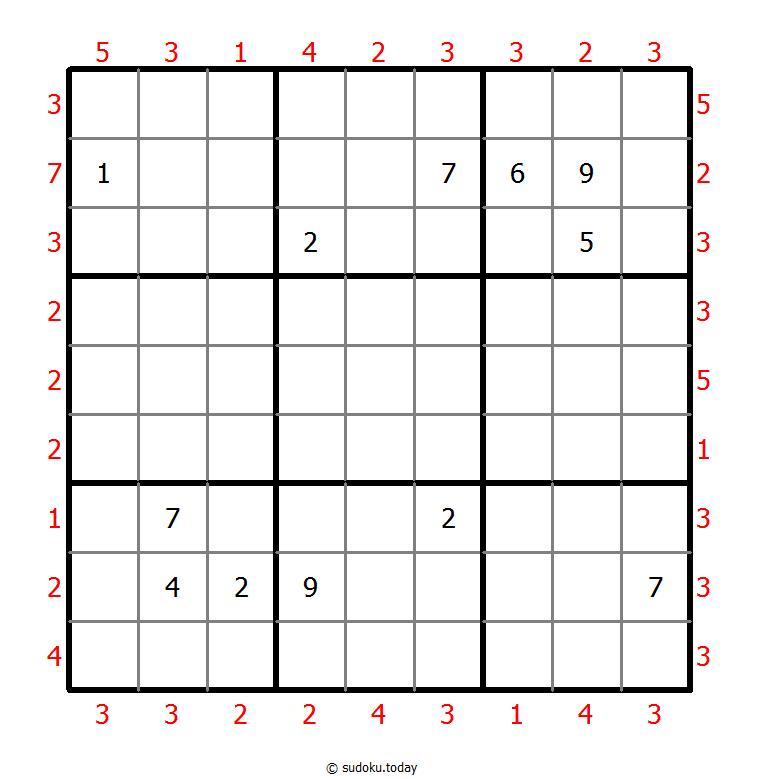 摩天楼数独 #46914