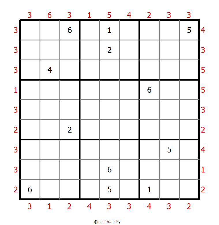 摩天楼数独 #47033