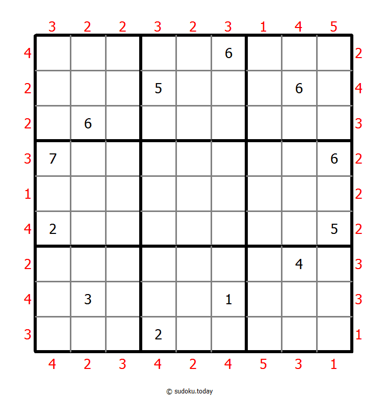 摩天楼数独 #47078