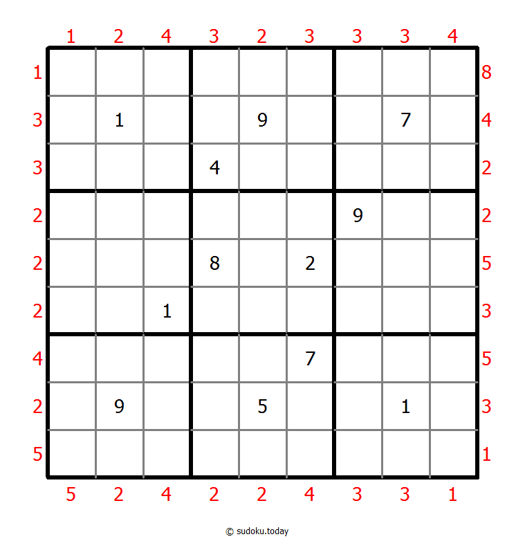 摩天楼数独 #47114