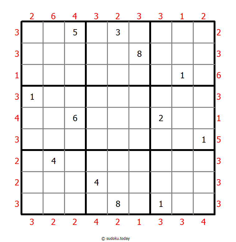 摩天楼数独 #47120