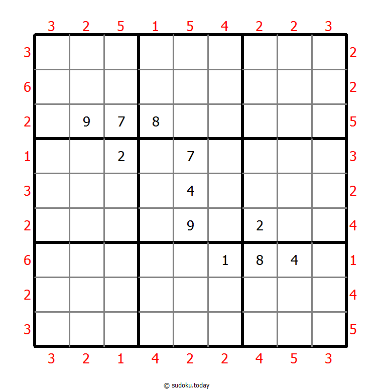 摩天楼数独 #47224