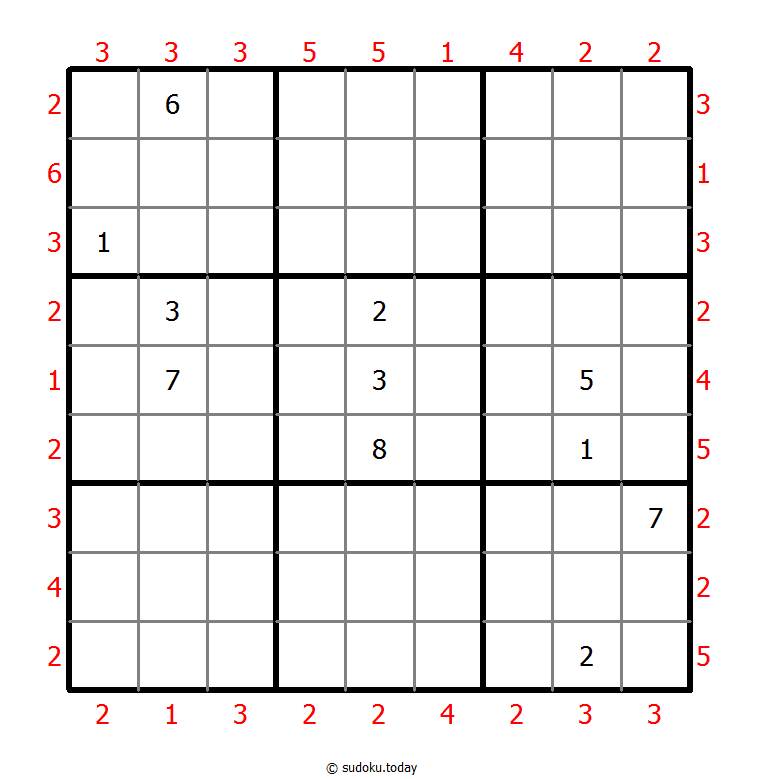 摩天楼数独 #47317