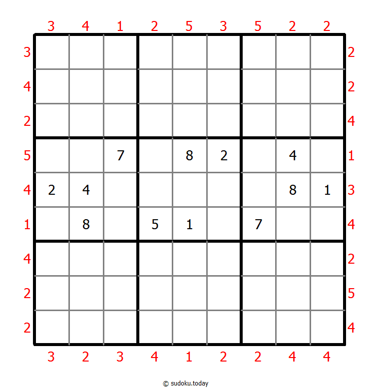 摩天楼数独 #47325