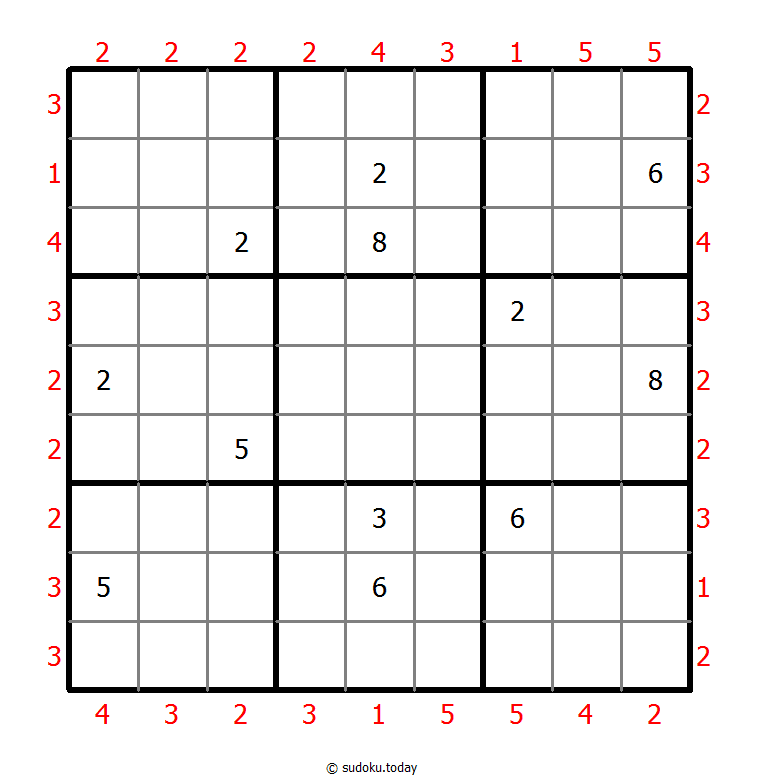 摩天楼数独 #47369