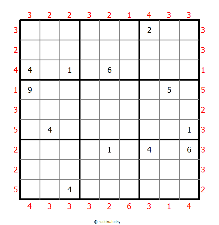 摩天楼数独 #47418