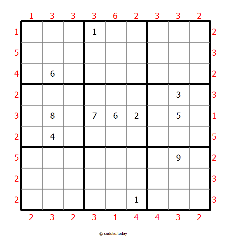 摩天楼数独 #47485