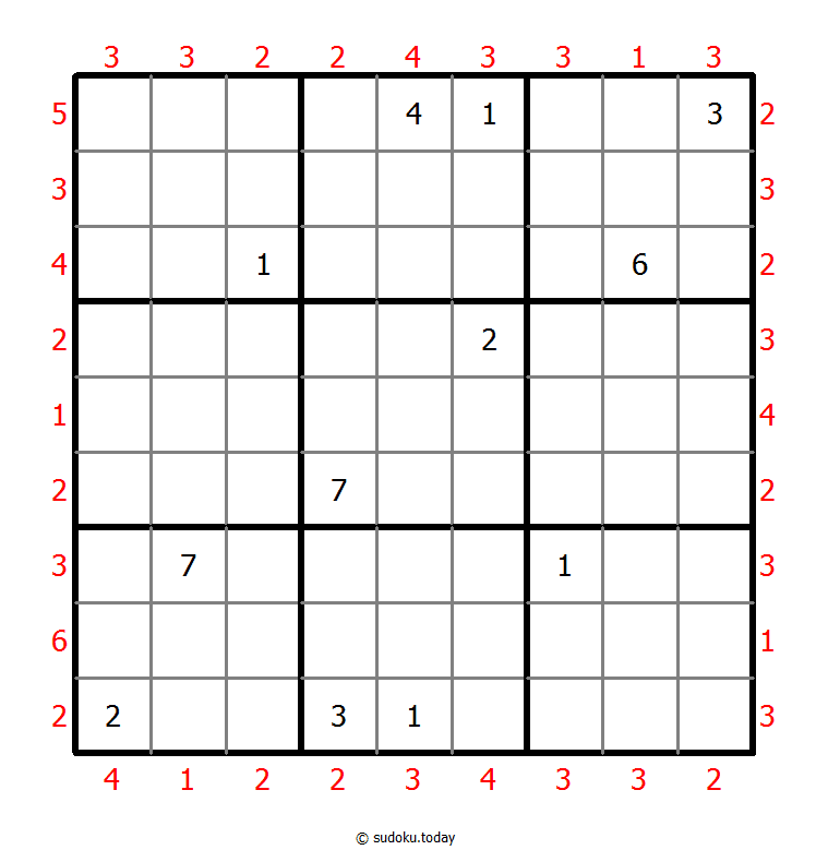 摩天楼数独 #47798