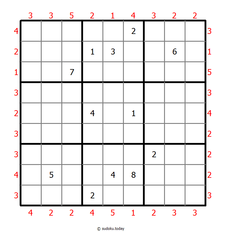 摩天楼数独 #47877