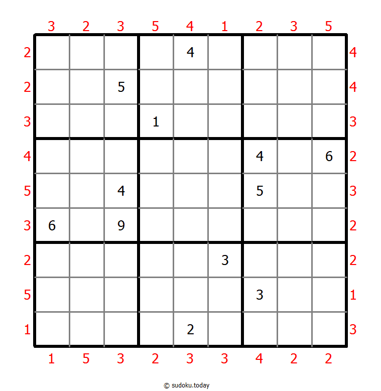 摩天楼数独 #47883