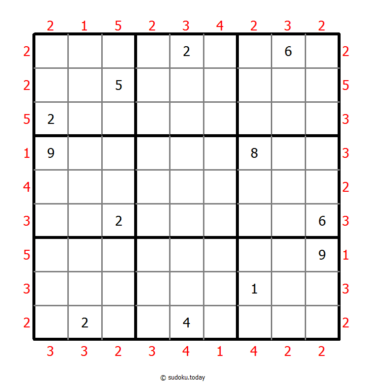 摩天楼数独 #47950