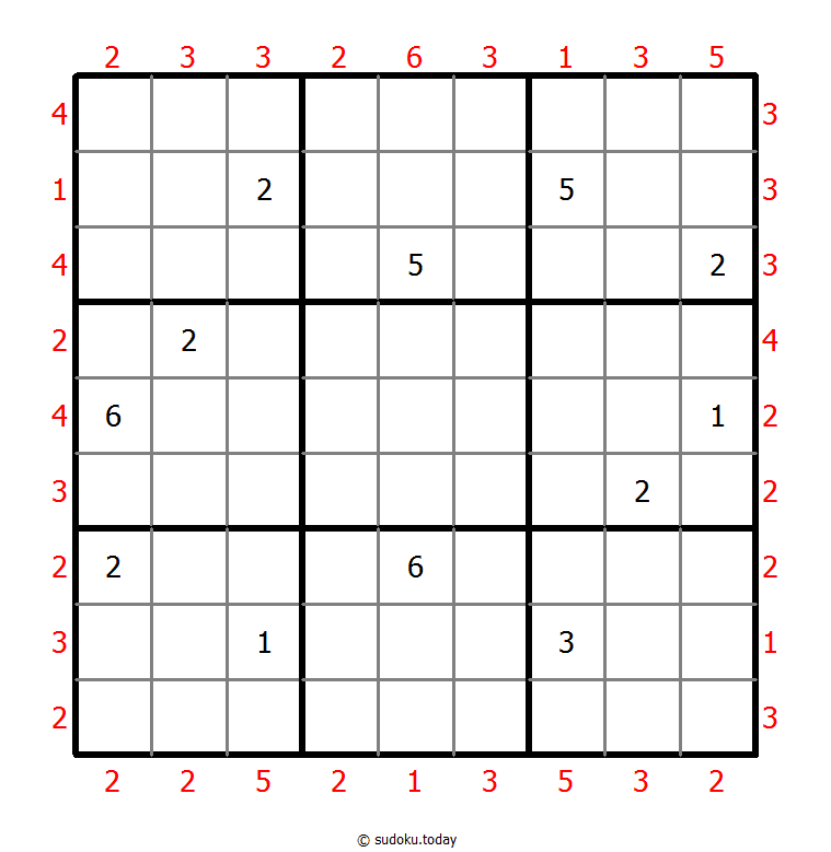 摩天楼数独 #47995