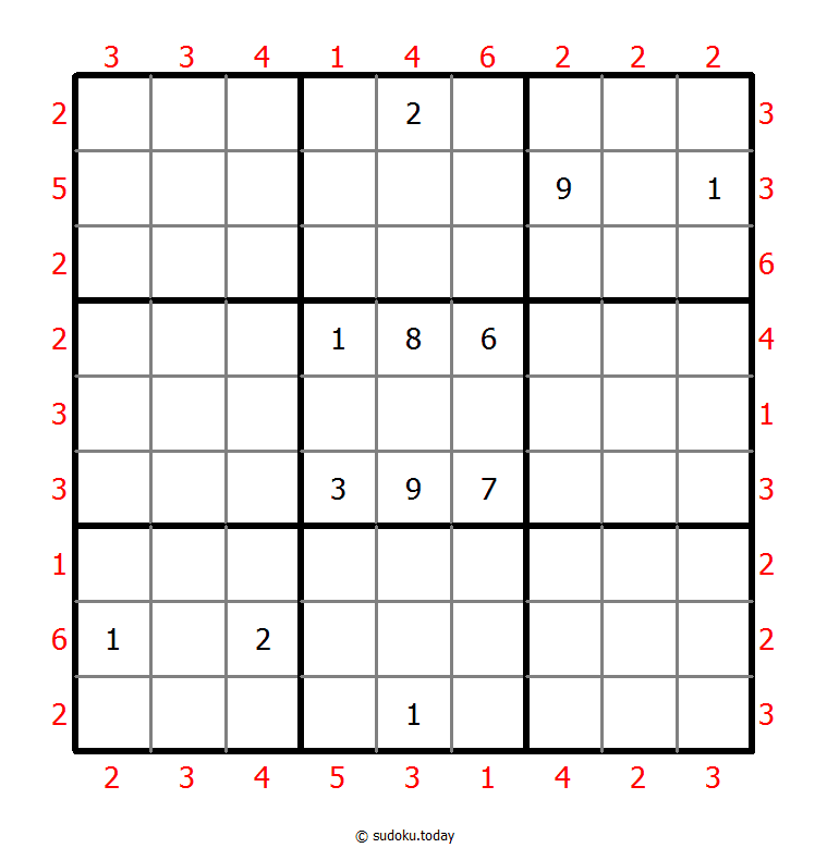 摩天楼数独 #48030