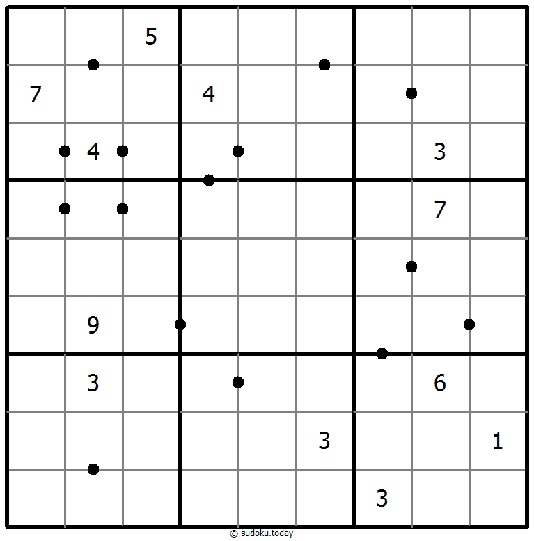 完全平方数 パズル例
