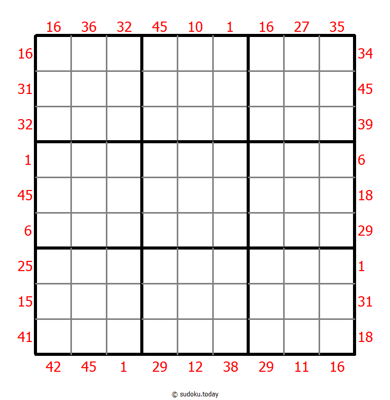 X総計数独