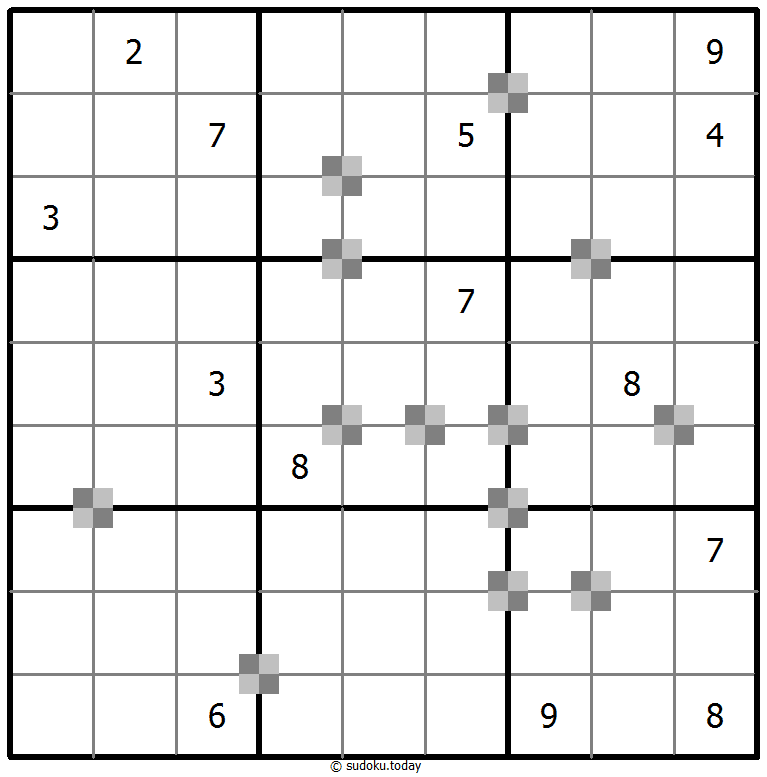 Battenburg Sudoku 2025年11月19日
