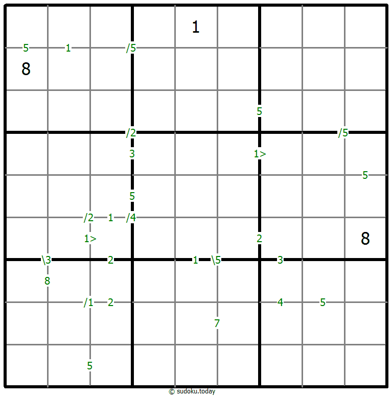 Differences Sudoku 2026年1月16日