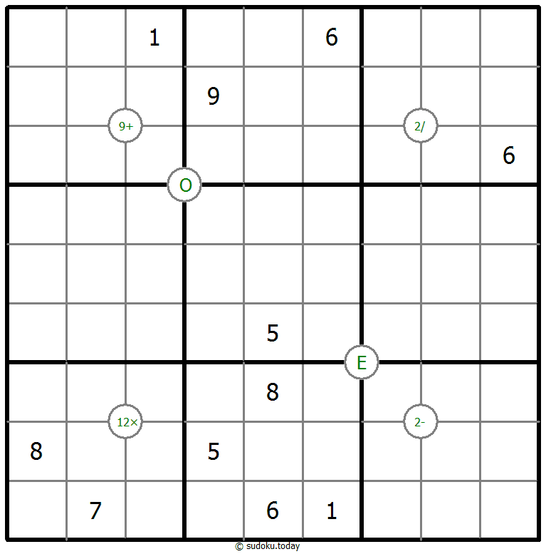 Mathrax Sudoku 2026年1月5日