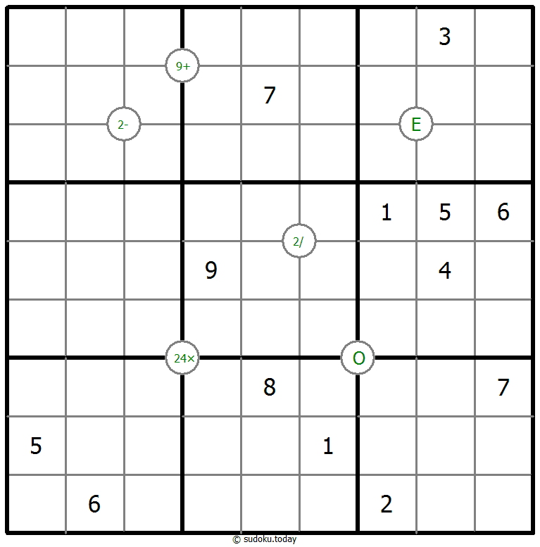 Mathrax Sudoku 2026年1月3日