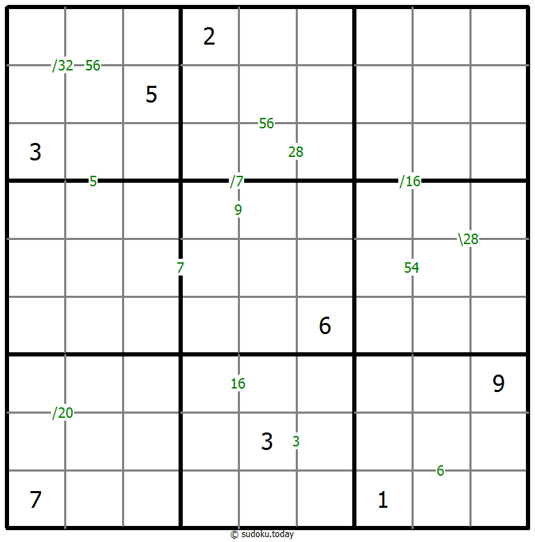 Products Sudoku 2025年11月12日
