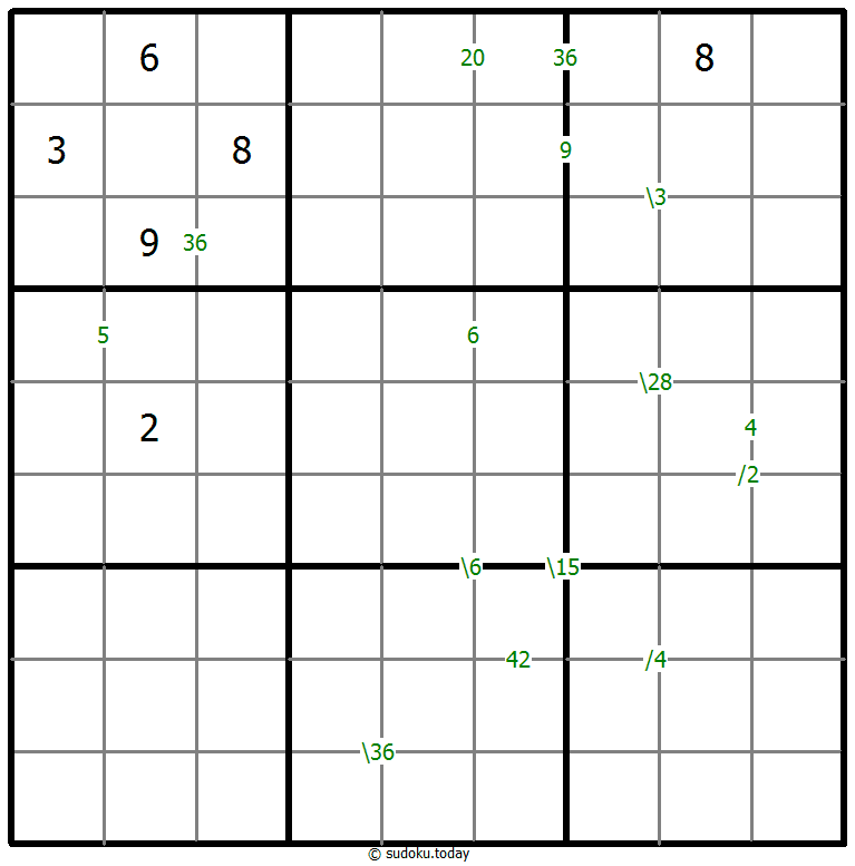 Products Sudoku 2026年1月29日
