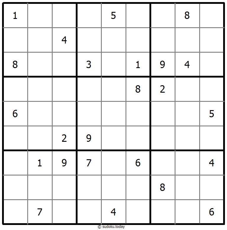 基本的な数独 2025年11月01日