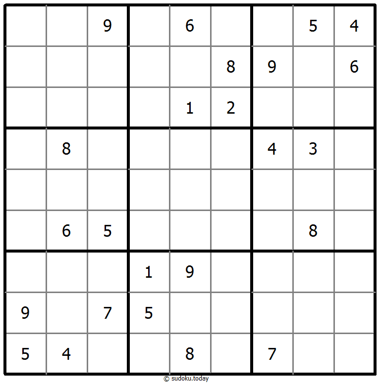 基本的な数独 2025年11月02日
