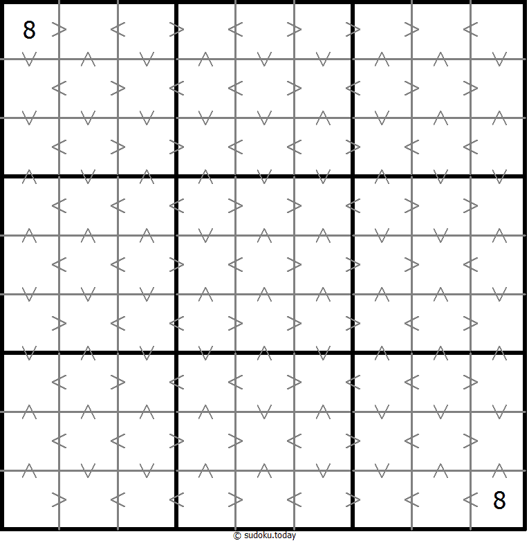 Greater Than Sudoku 2025年11月13日
