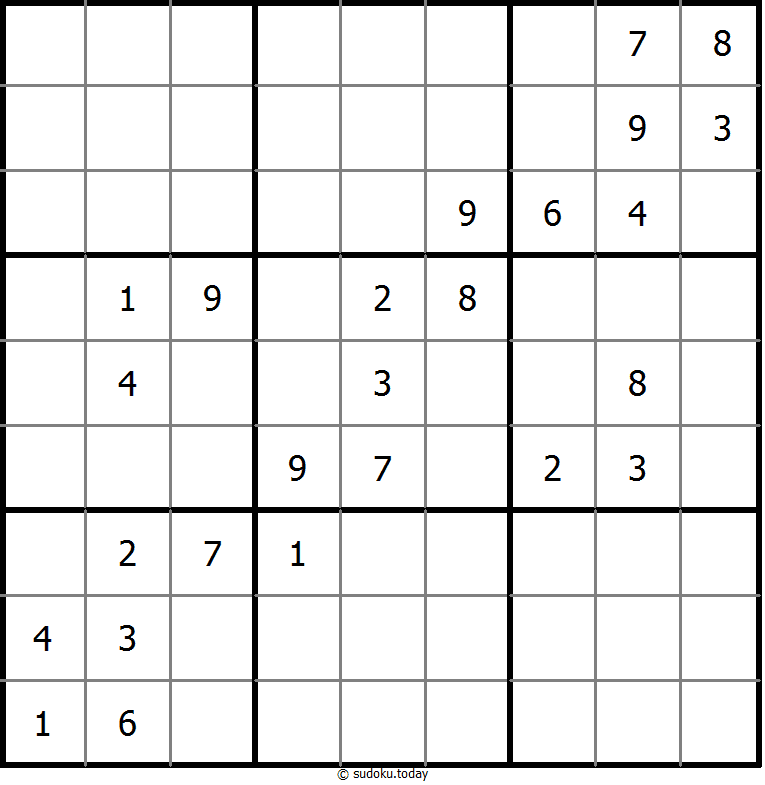 No Touch Sudoku 2026年01月06日