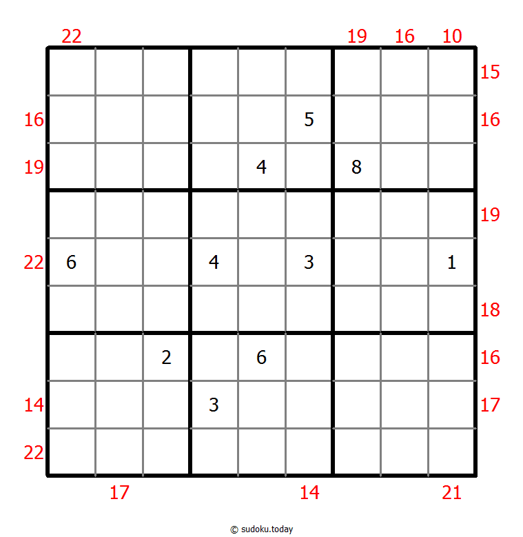 Sum Frame Sudoku 2025年12月13日