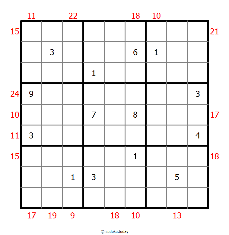 Sum Frame Sudoku 2025年11月04日