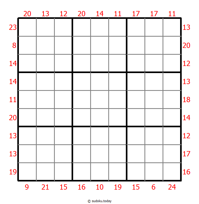 Sum Frame Sudoku 2025年11月17日