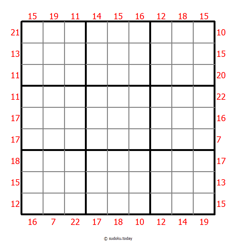Sum Frame Sudoku 2025年12月06日