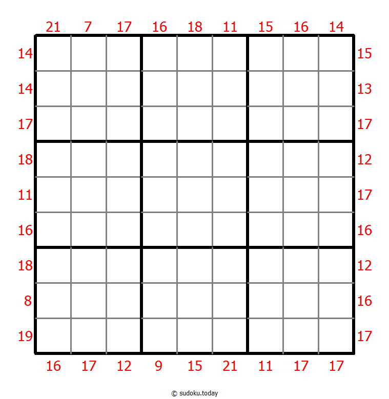 Sum Frame Sudoku 2025年11月11日