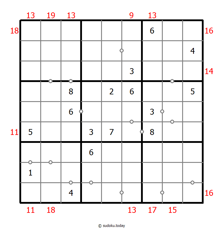 Hybrid Sudoku ( Consecutive Pairs + Sum Frame ) 2025年11月21日