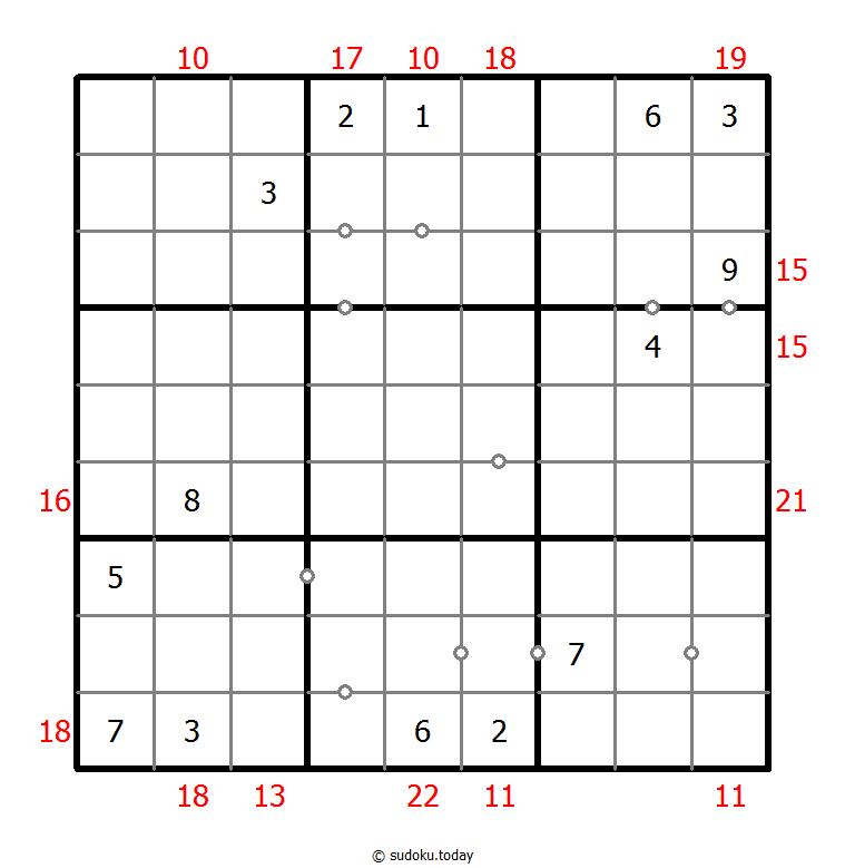 Hybrid Sudoku ( Consecutive Pairs + Sum Frame ) 2025年11月02日